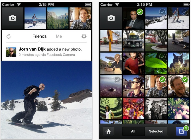 Facebook y su nueva camera tipo Instagram